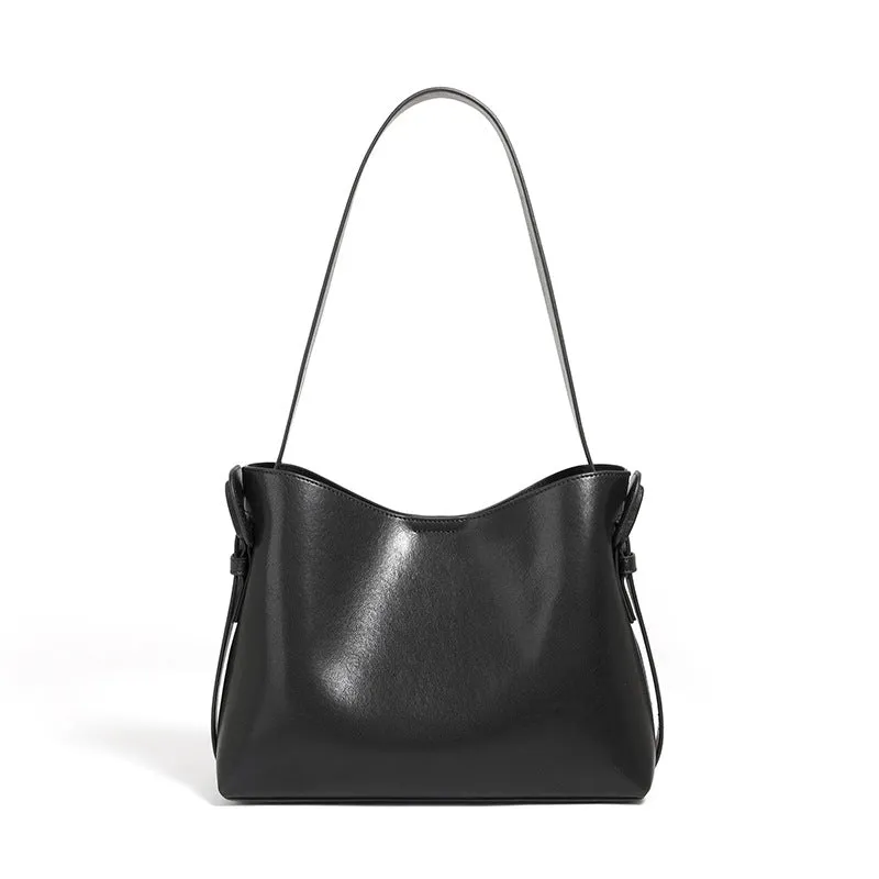 28CM Simple Commuter Crossbody Bag Handheld Tote Bag 2976 black