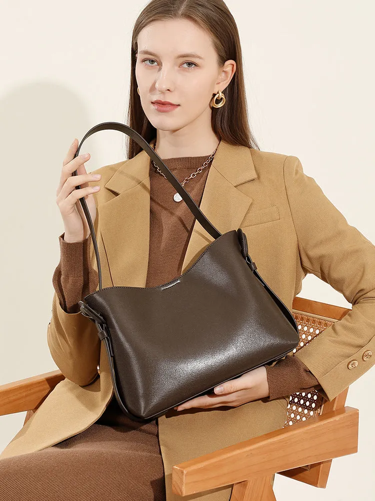 28CM Simple Commuter Crossbody Bag Handheld Tote Bag 2976 black