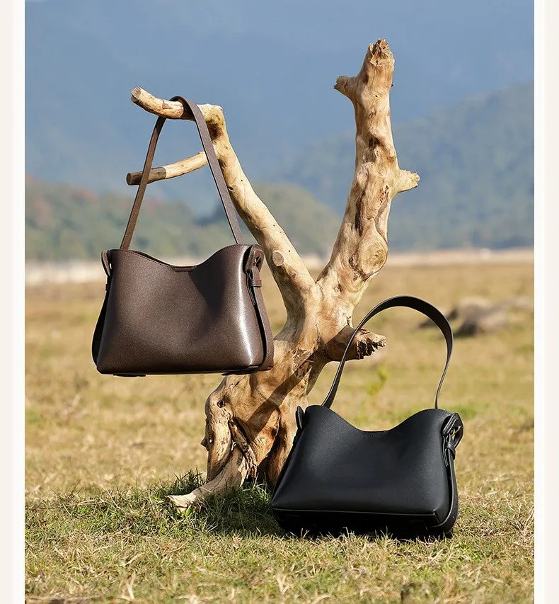 28CM Simple Commuter Crossbody Bag Handheld Tote Bag 2976 black