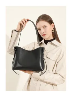 28CM Simple Commuter Crossbody Bag Handheld Tote Bag 2976 black