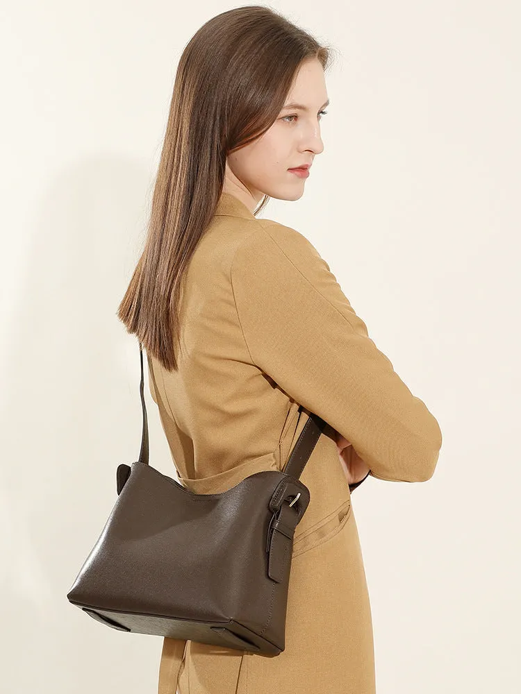 28CM Simple Commuter Crossbody Bag Handheld Tote Bag 2976 black