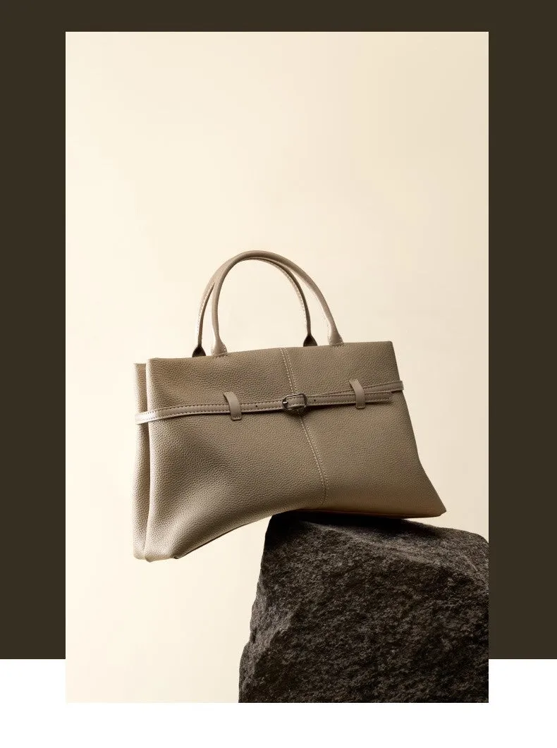 35CM Handheld Large Capacity Commuter Platinum Women's briefcase 2953 elephant Grey
