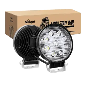 4.5 Inch 27W Round Spot LED Work Lights (Pair)
