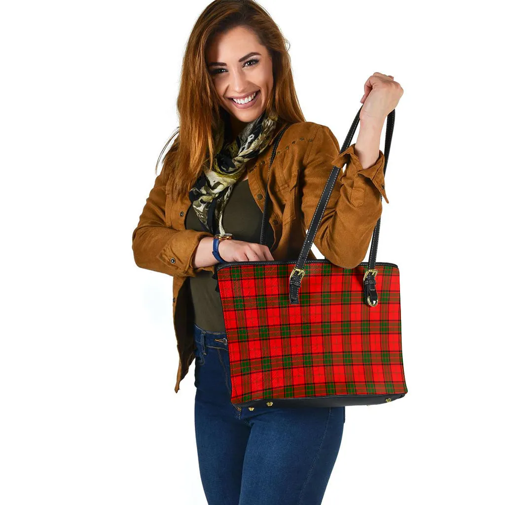 Adair Tartan Leather Tote Bag