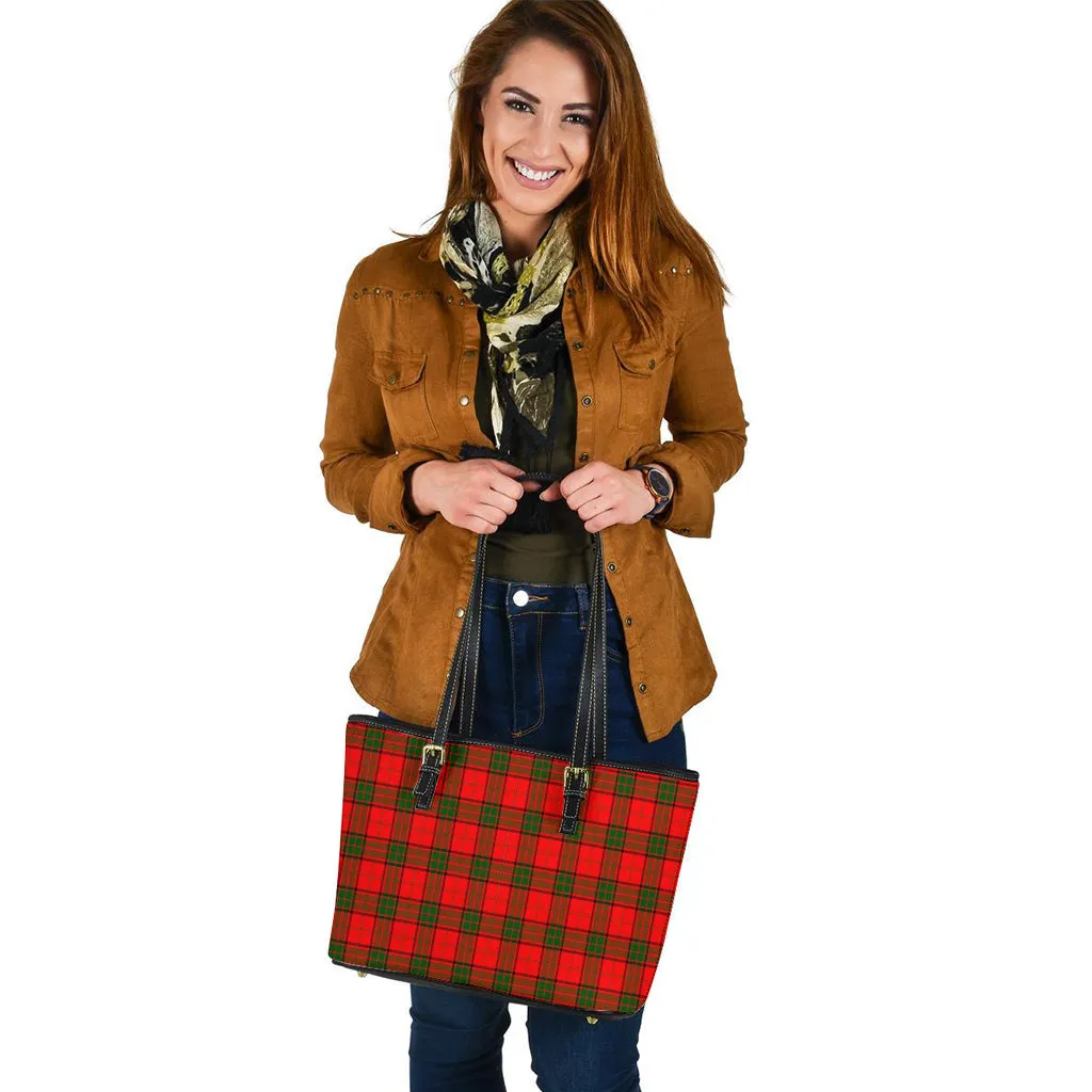 Adair Tartan Leather Tote Bag