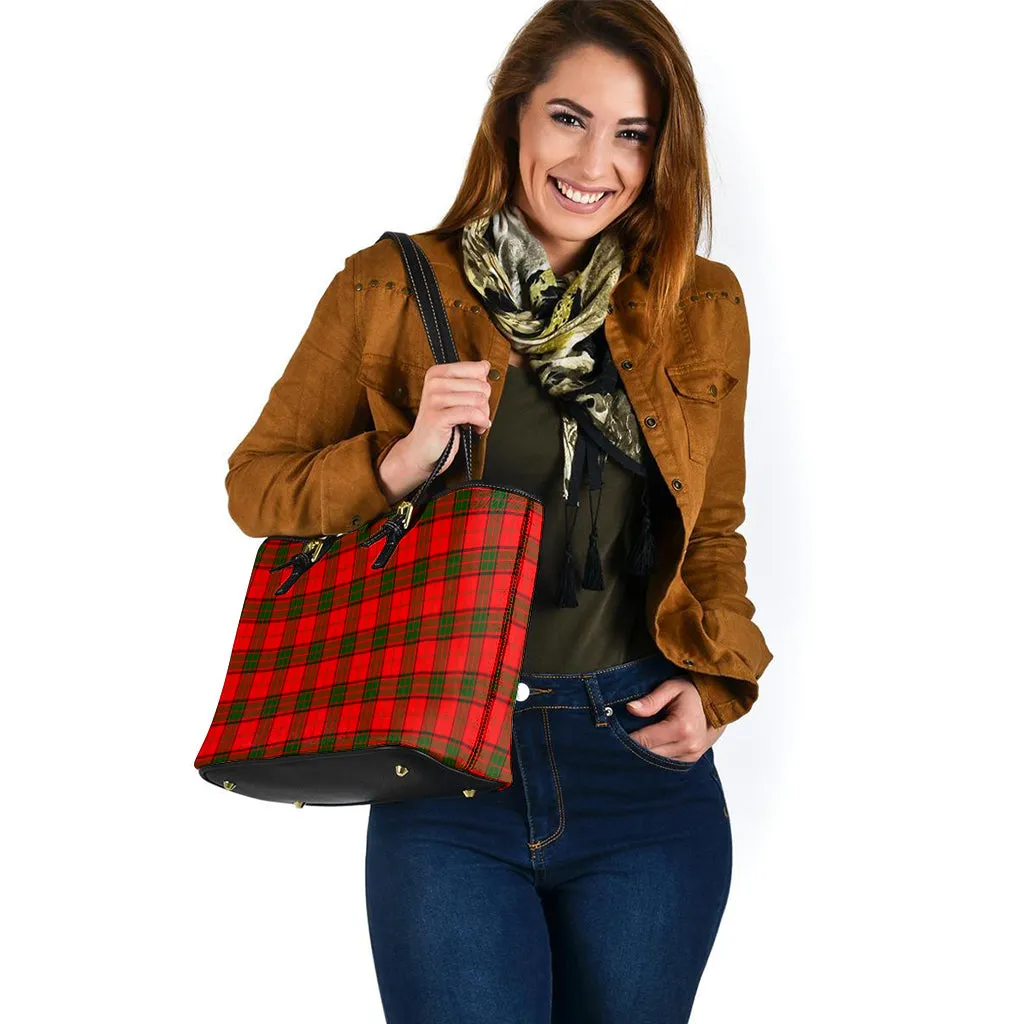 Adair Tartan Leather Tote Bag