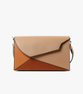 ANGLE PATCH Beige Handbag