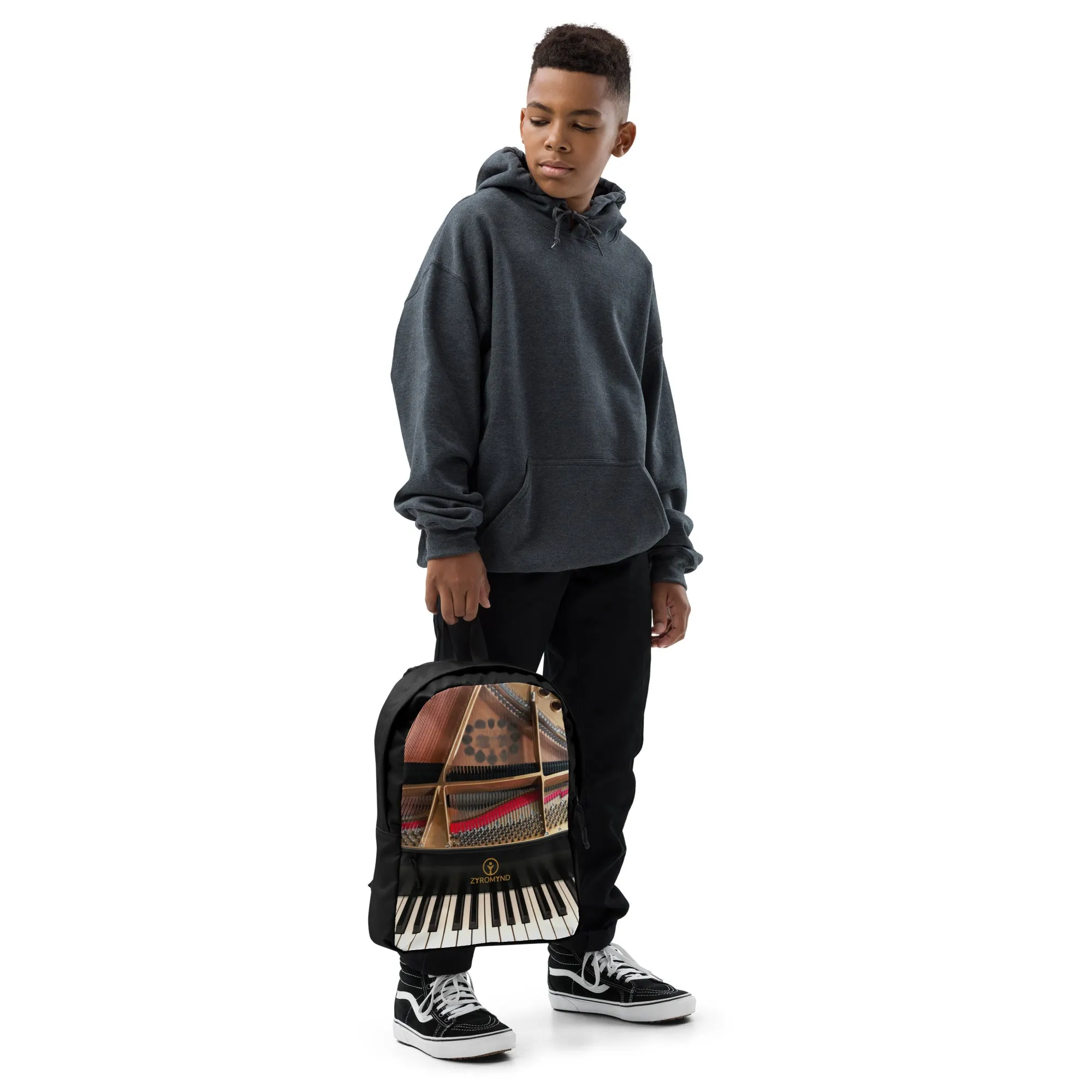 Backpack - Grand Piano Design with Zipper Pocket Sheet Music