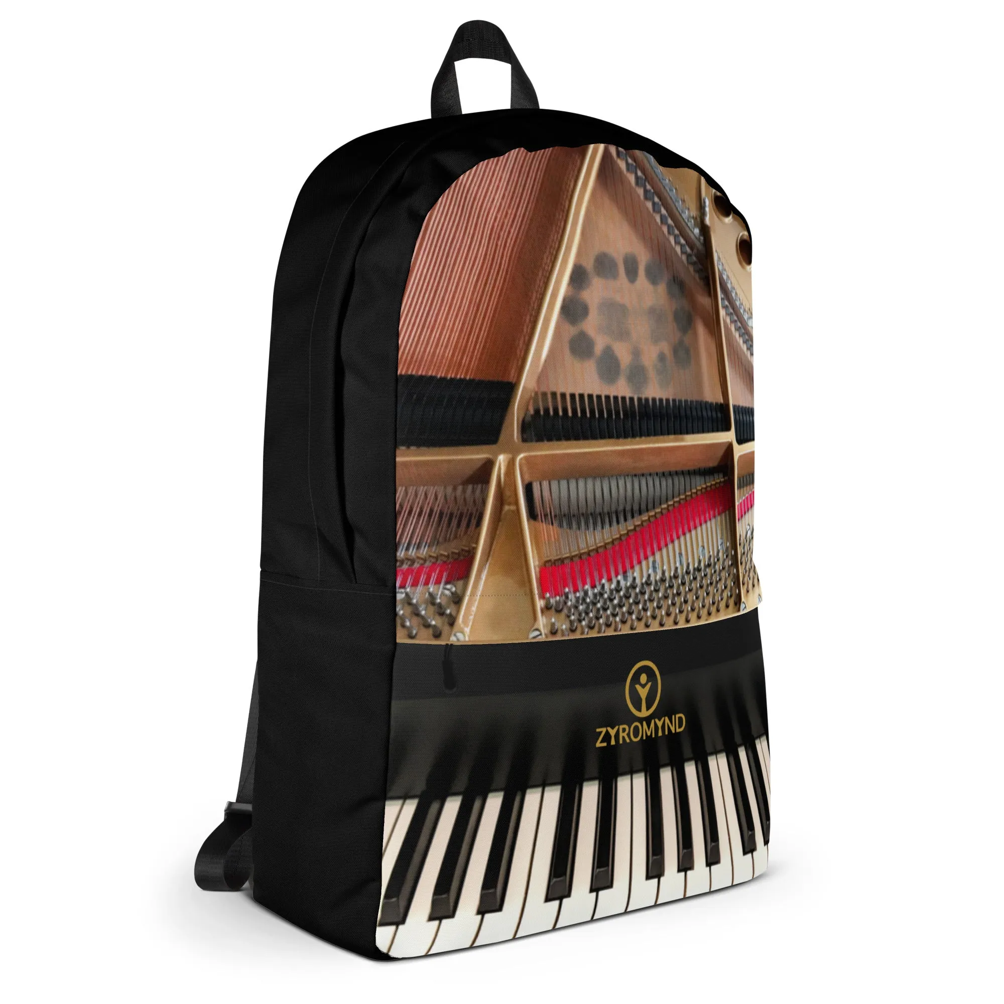 Backpack - Grand Piano Design with Zipper Pocket Sheet Music