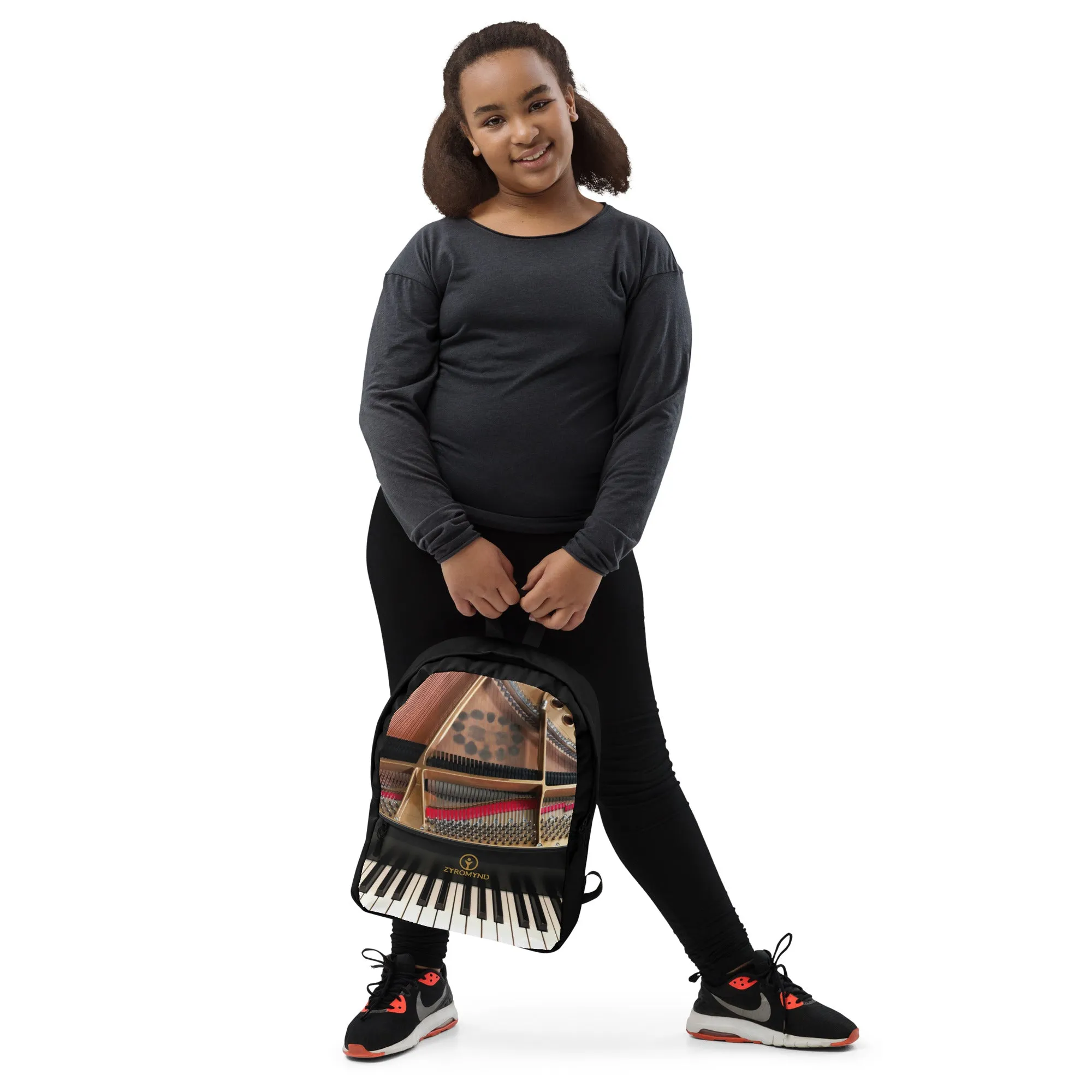 Backpack - Grand Piano Design with Zipper Pocket Sheet Music