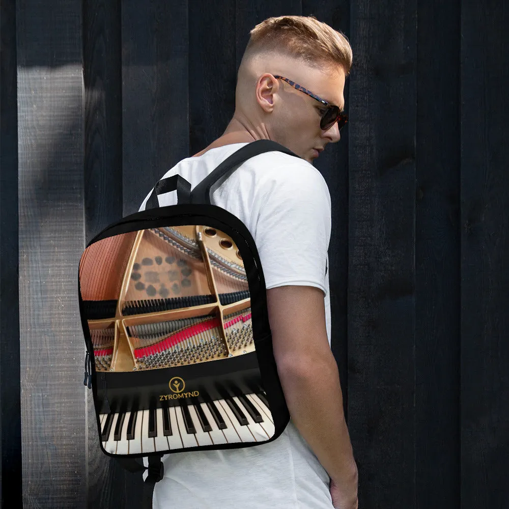 Backpack - Grand Piano Design with Zipper Pocket Sheet Music
