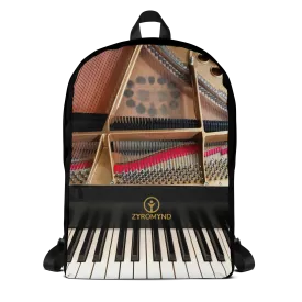 Backpack - Grand Piano Design with Zipper Pocket Sheet Music