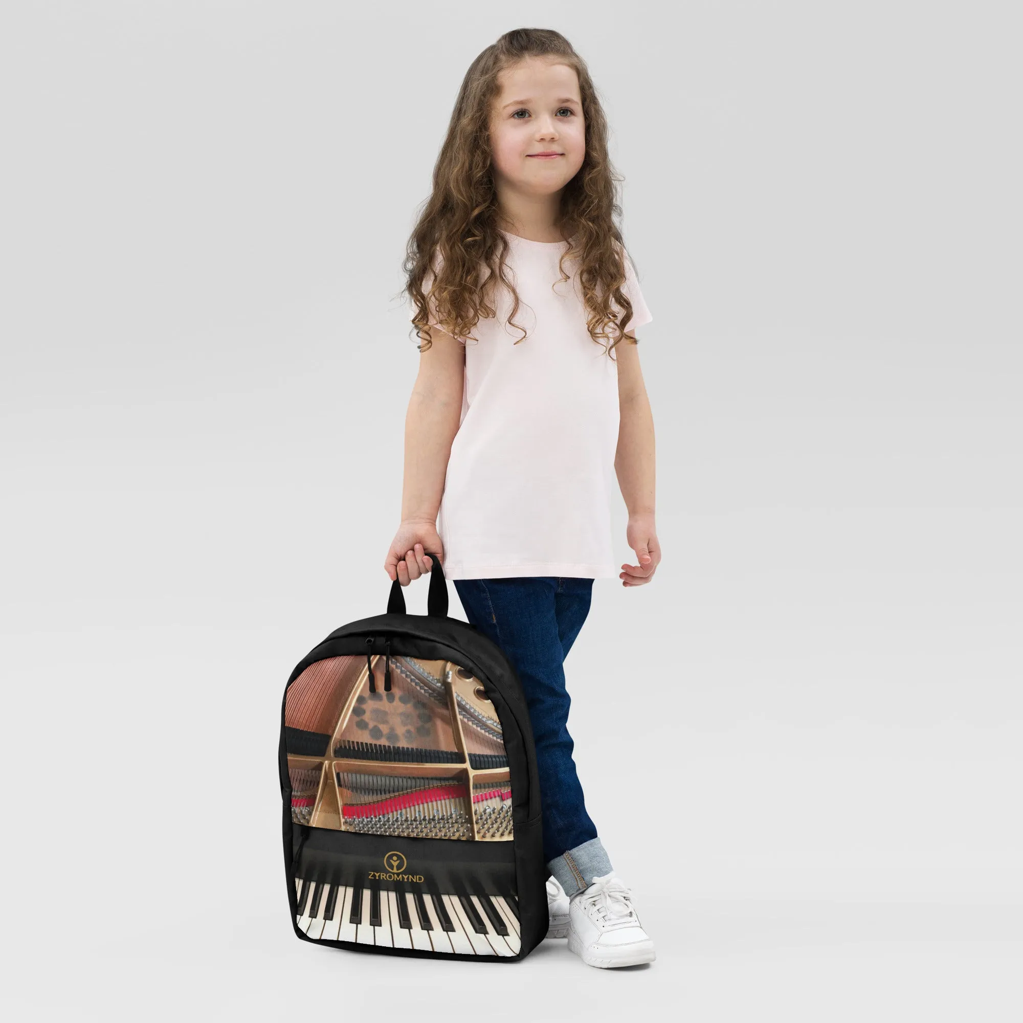 Backpack - Grand Piano Design with Zipper Pocket Sheet Music