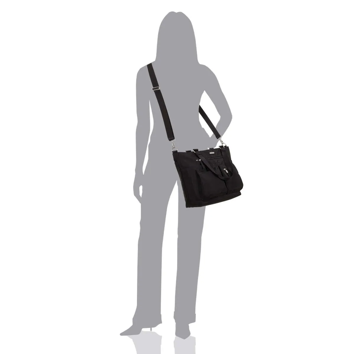 Baggallini Any Day Tote With RFID Phone Wristlet