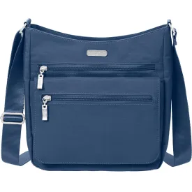 Baggallini Top Zip Flap Crossbody With RFID Wristlet Pacific Nylon