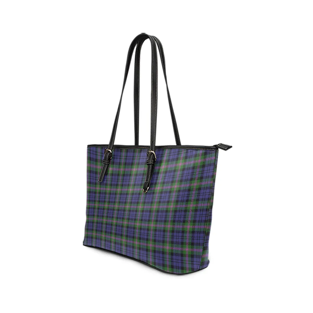 Baird Modern Tartan Leather Tote Bag