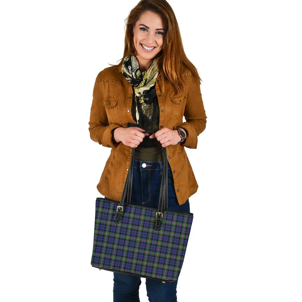 Baird Modern Tartan Leather Tote Bag