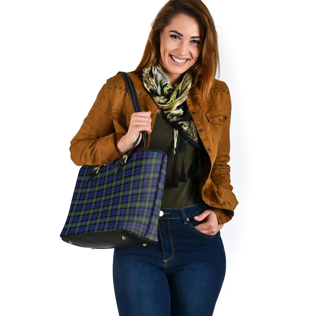 Baird Modern Tartan Leather Tote Bag