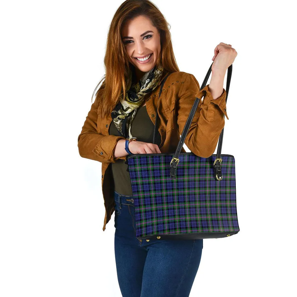 Baird Modern Tartan Leather Tote Bag