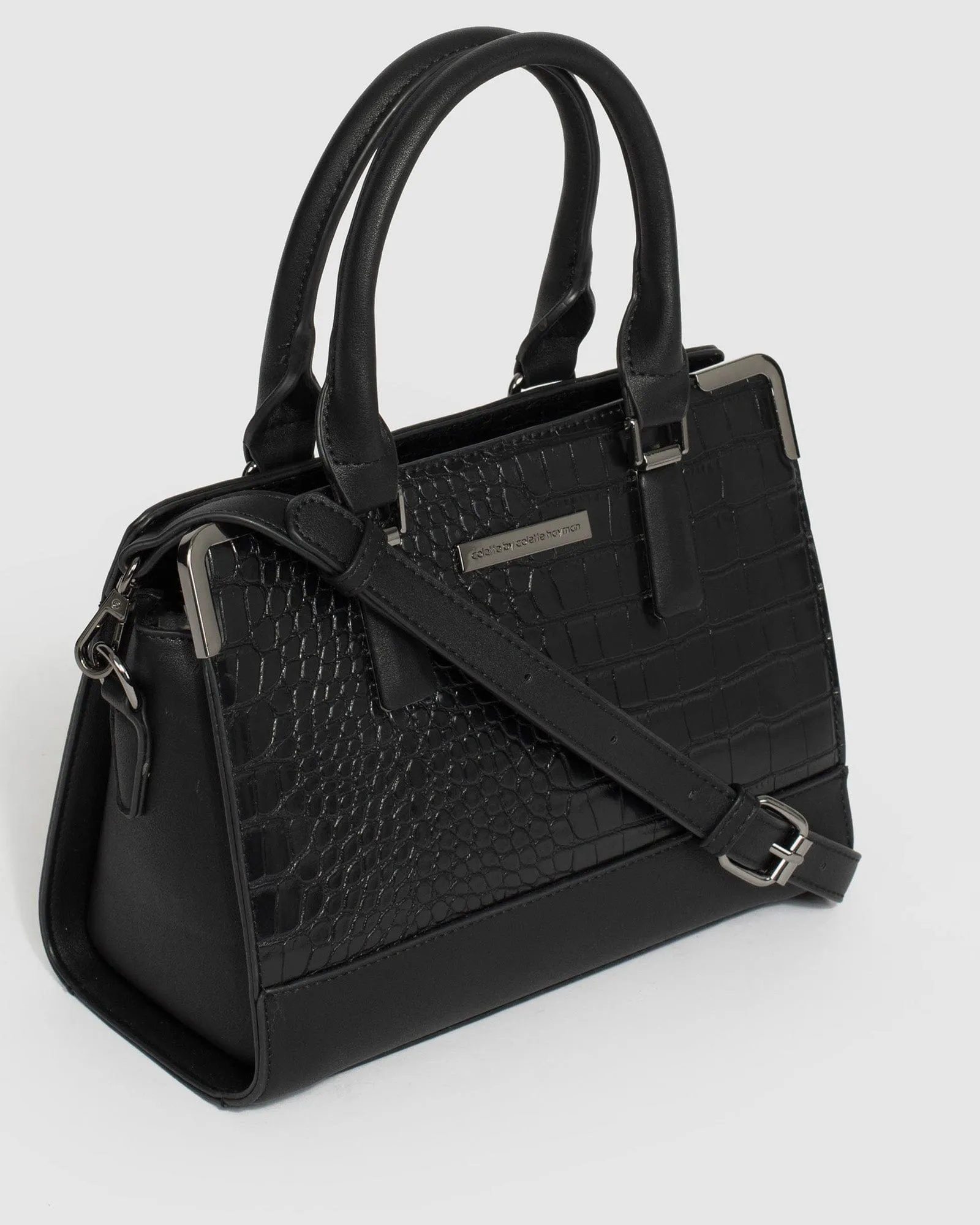 Black Stef Panel Tote Bag