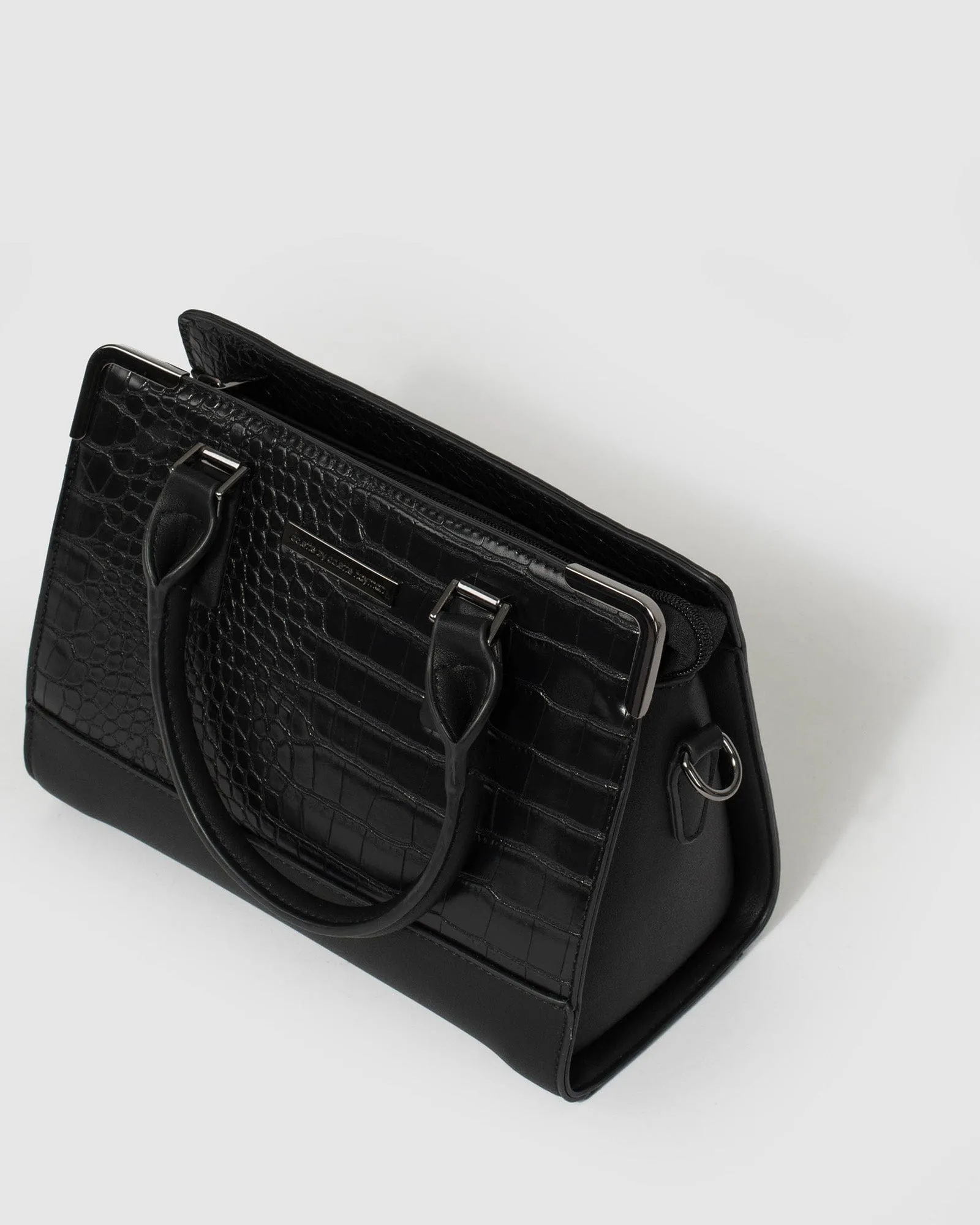 Black Stef Panel Tote Bag