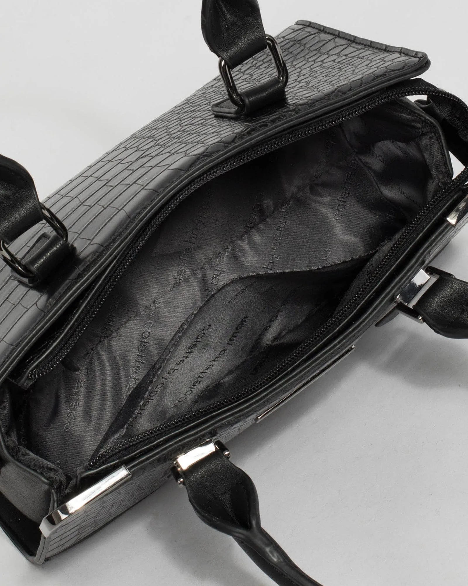 Black Stef Panel Tote Bag