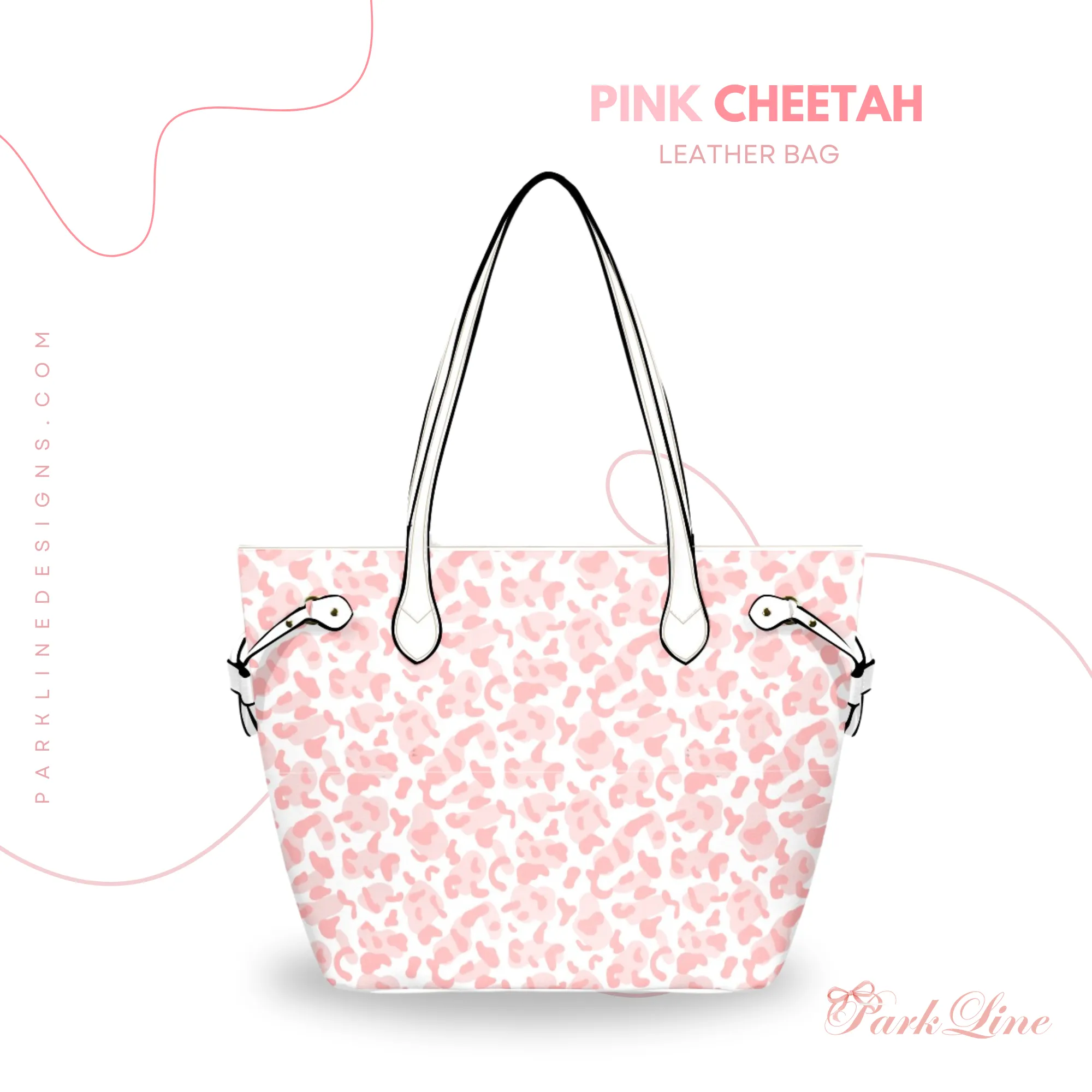 Bliss Leather Bag | Pastel Blue and Pink Floral Design | Perfect Gift for Her | Elegant & Durable Fashion Tote