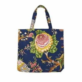 Blue Carnation Canvas Tote Bag