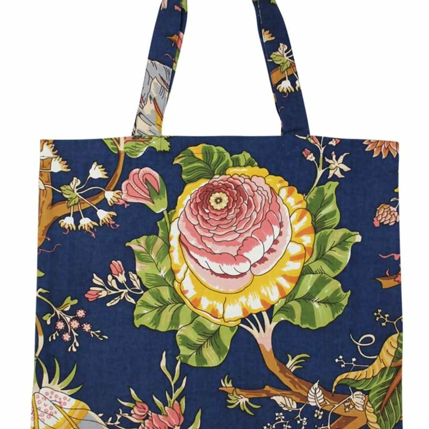 Blue Carnation Canvas Tote Bag