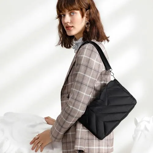 BOSTANTEN Quilted Crossbody Bags for Women Puffer Bag Designer Purse Lightweight Shoulder Handbags