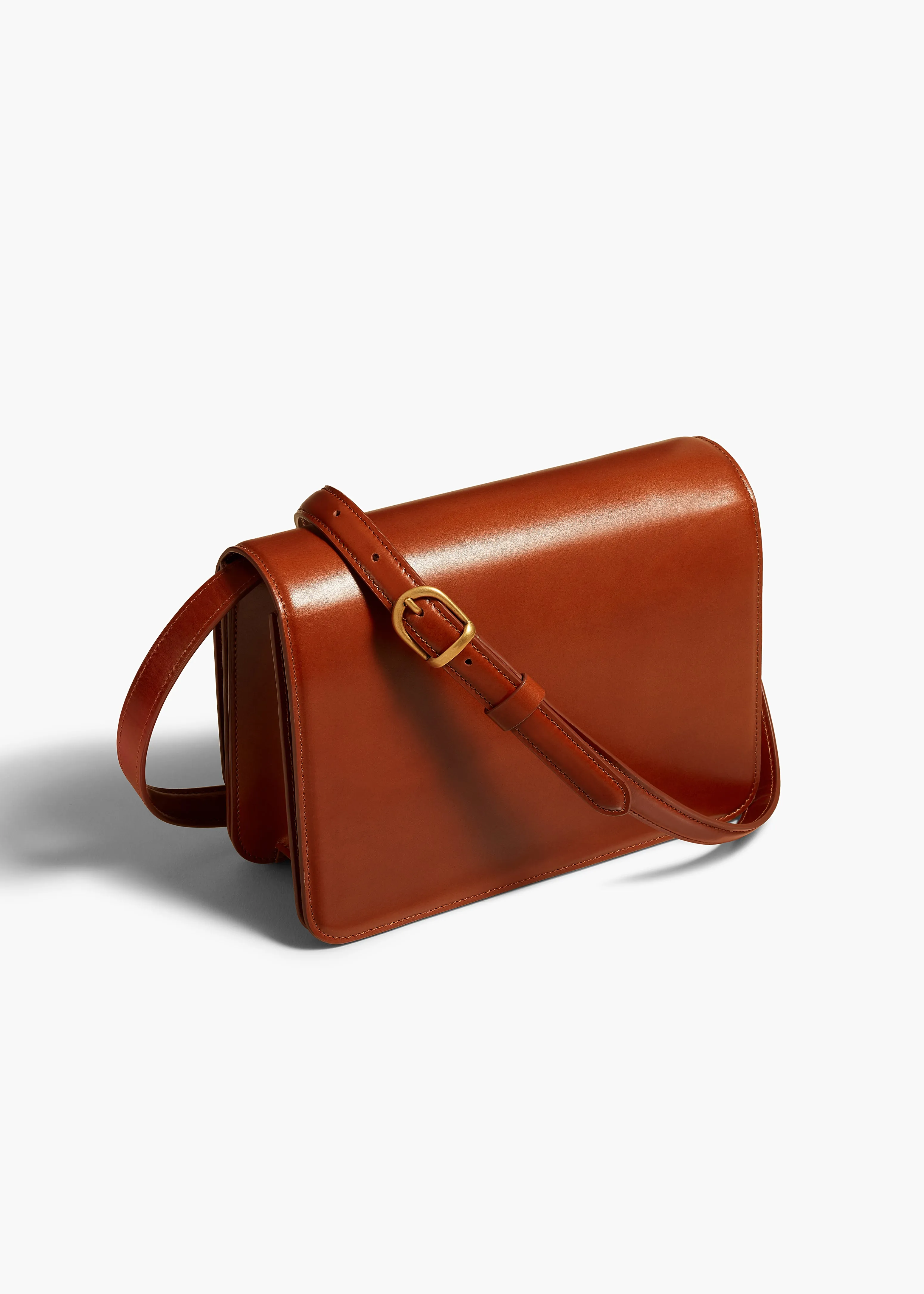Bridget Crossbody Bag in Cognac Leather