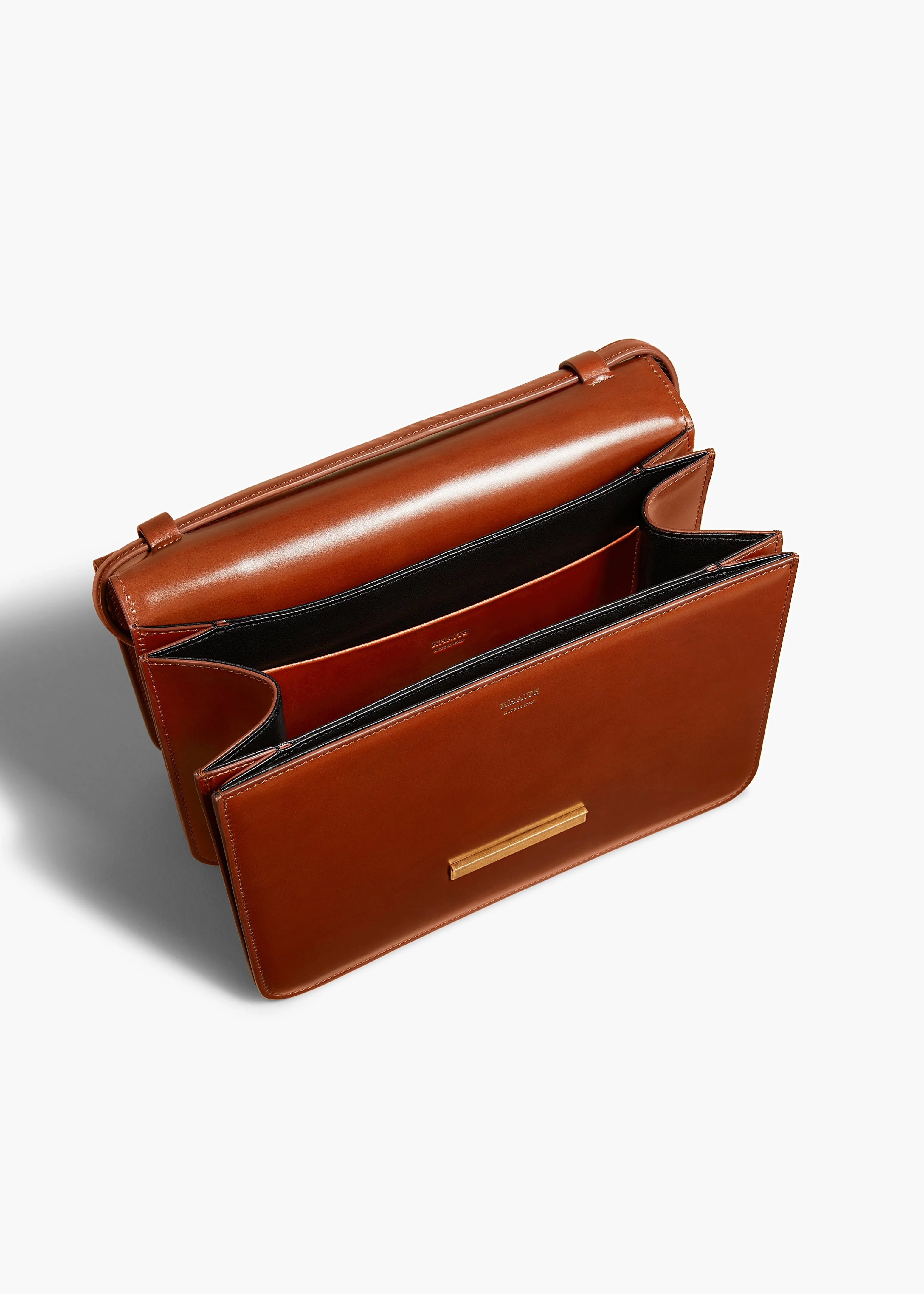 Bridget Crossbody Bag in Cognac Leather