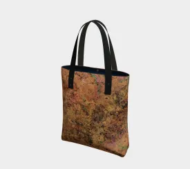 Bronzed Vegan Leather Tote