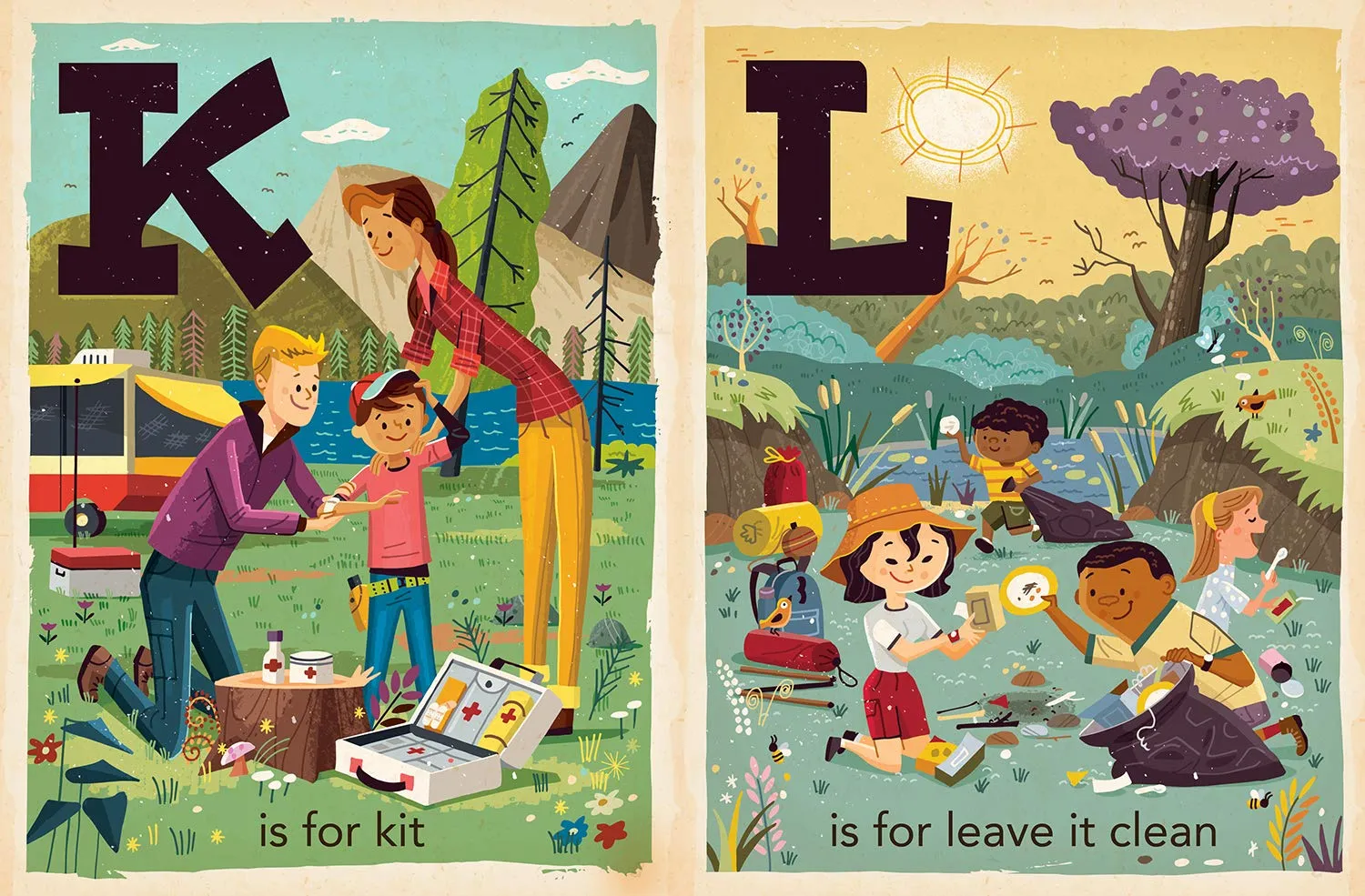 C Is for Camping - Board Book