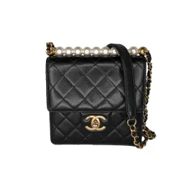 Chanel bag Small Goatskin Quilted Chic Pearls Flap Bag