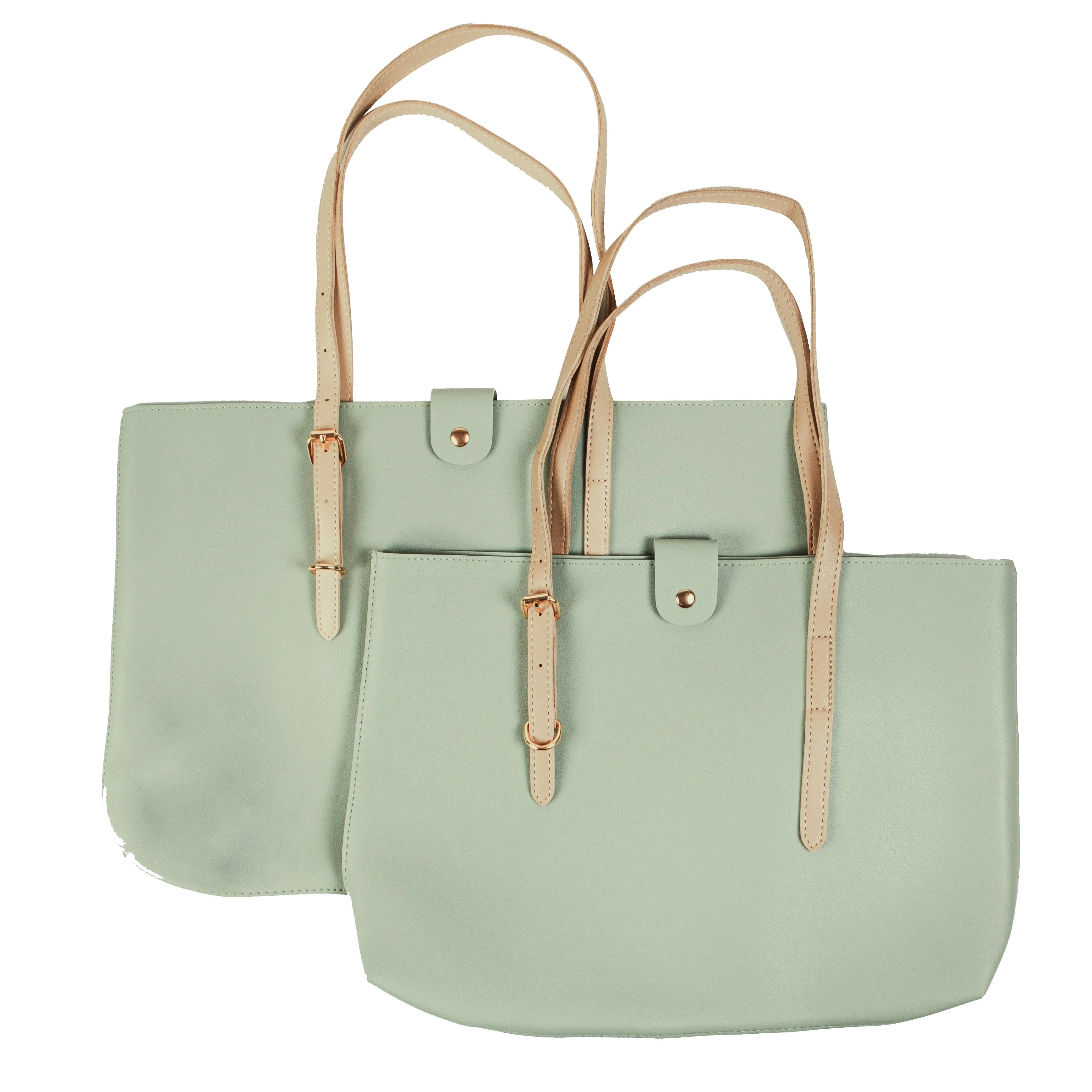 Chokore Adjustable Tote Bag with Laptop Sleeve (Light Green)