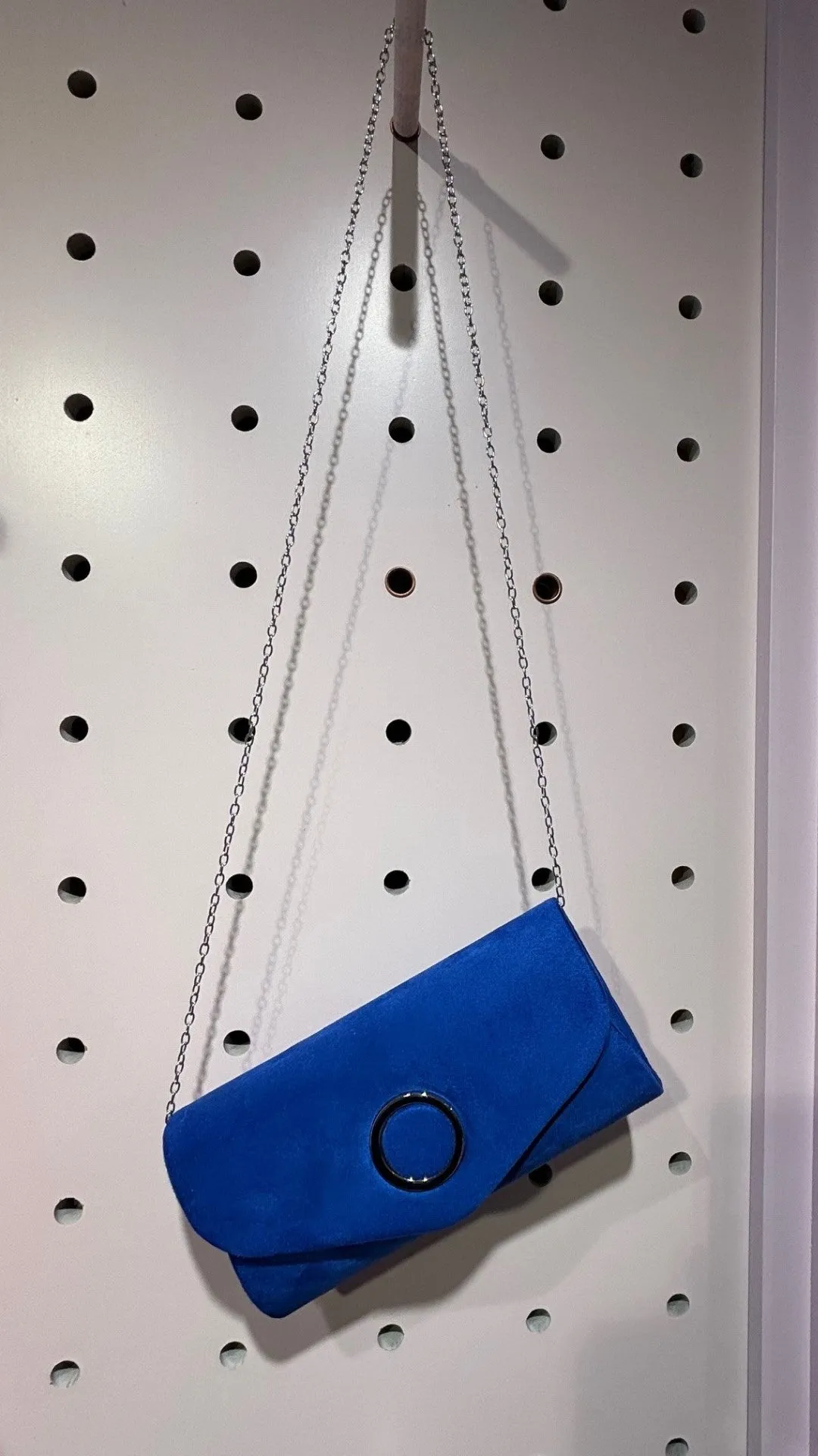 Cobo Suede Clutch Handbag