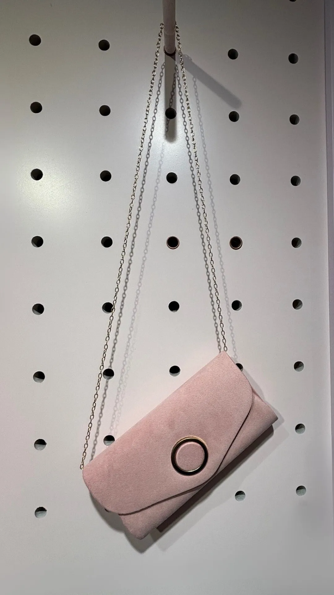 Cobo Suede Clutch Handbag