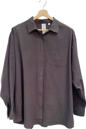 Collusion Dark Brown Casual Shirt UK L