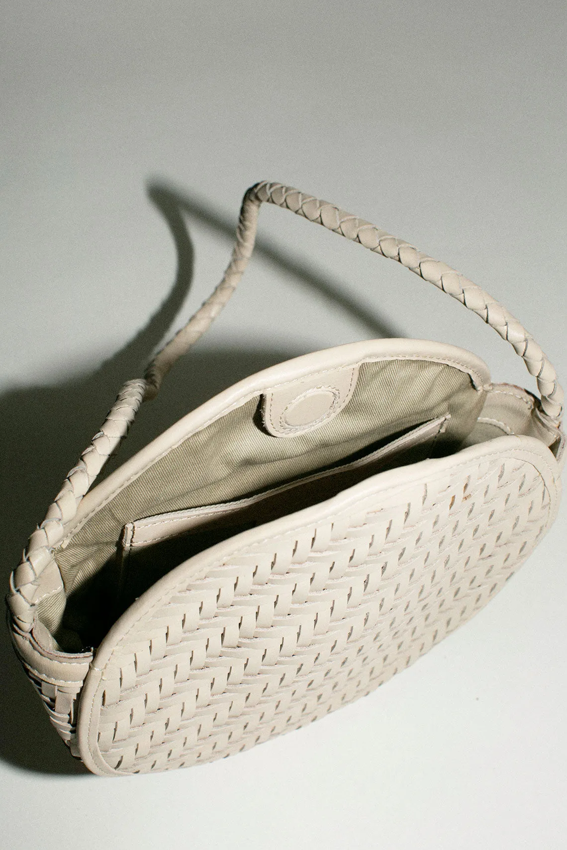 Cream Woven Audrey Bag