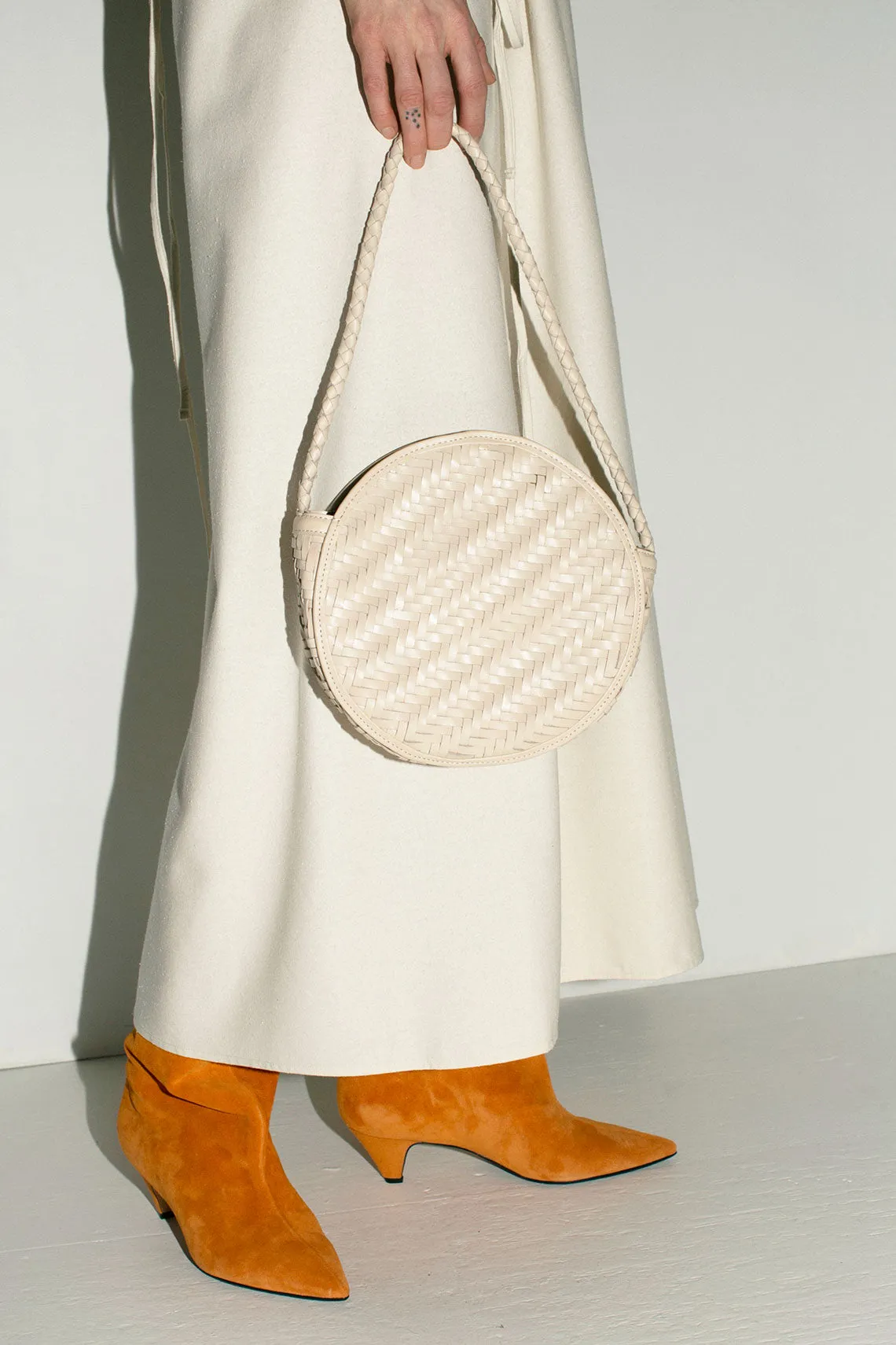 Cream Woven Audrey Bag