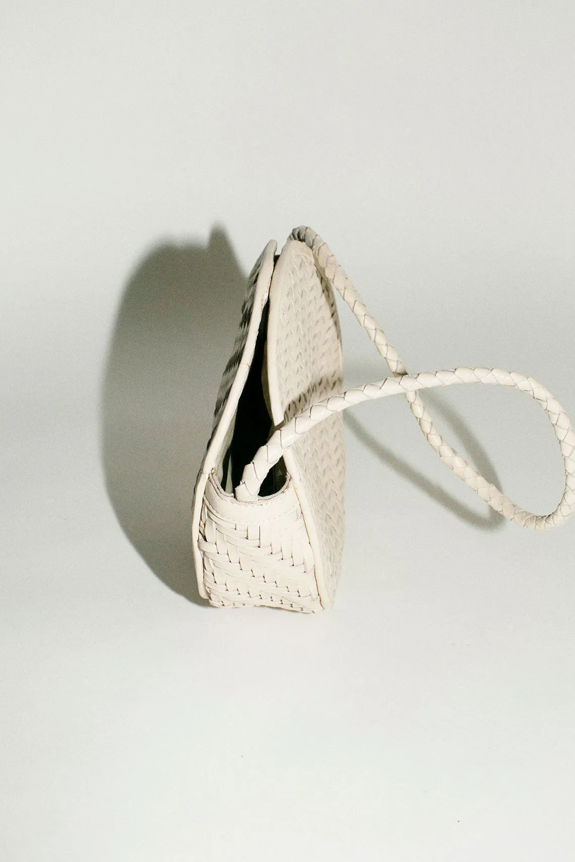 Cream Woven Audrey Bag