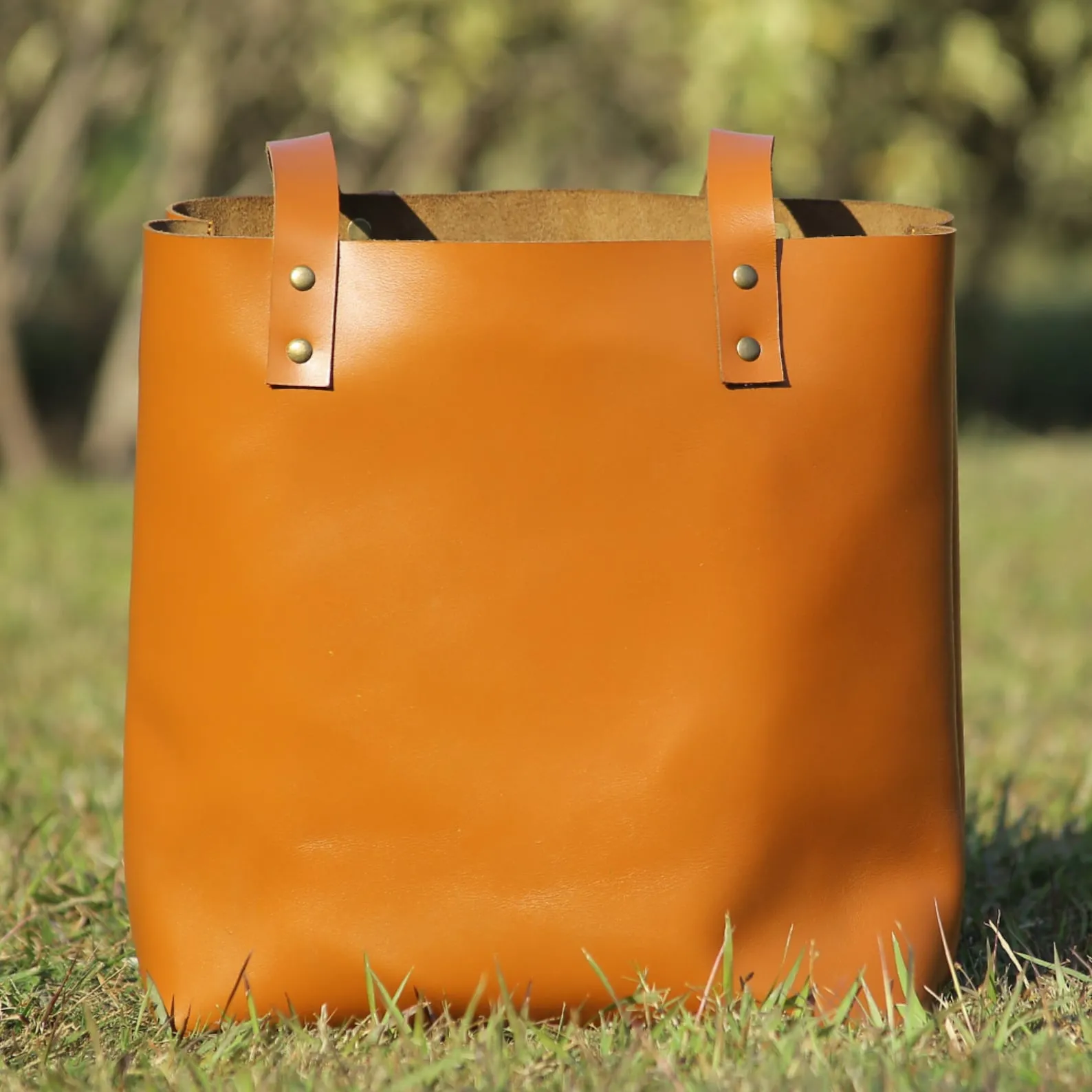 Designer Leather Tote Bag