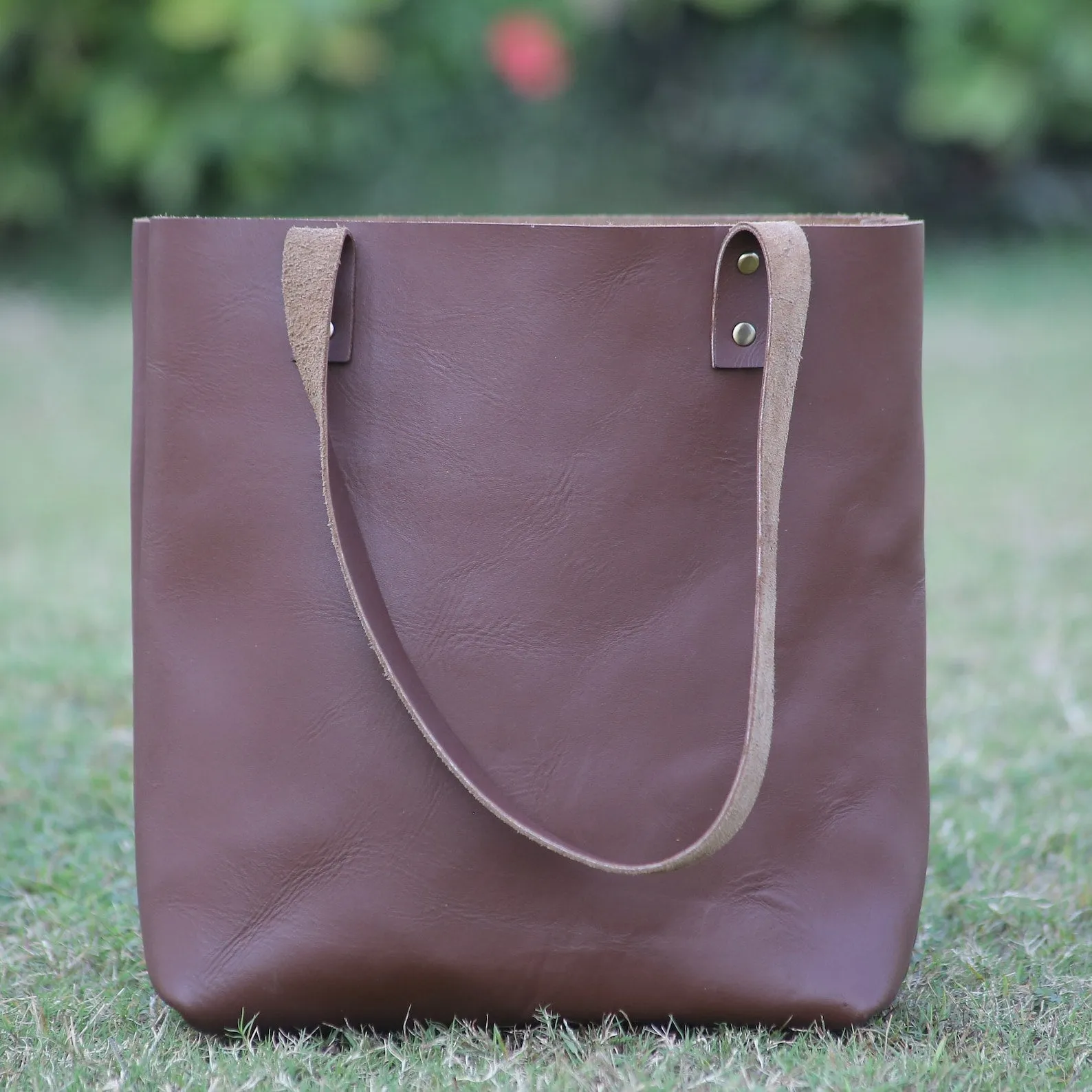 Designer Leather Tote Bag