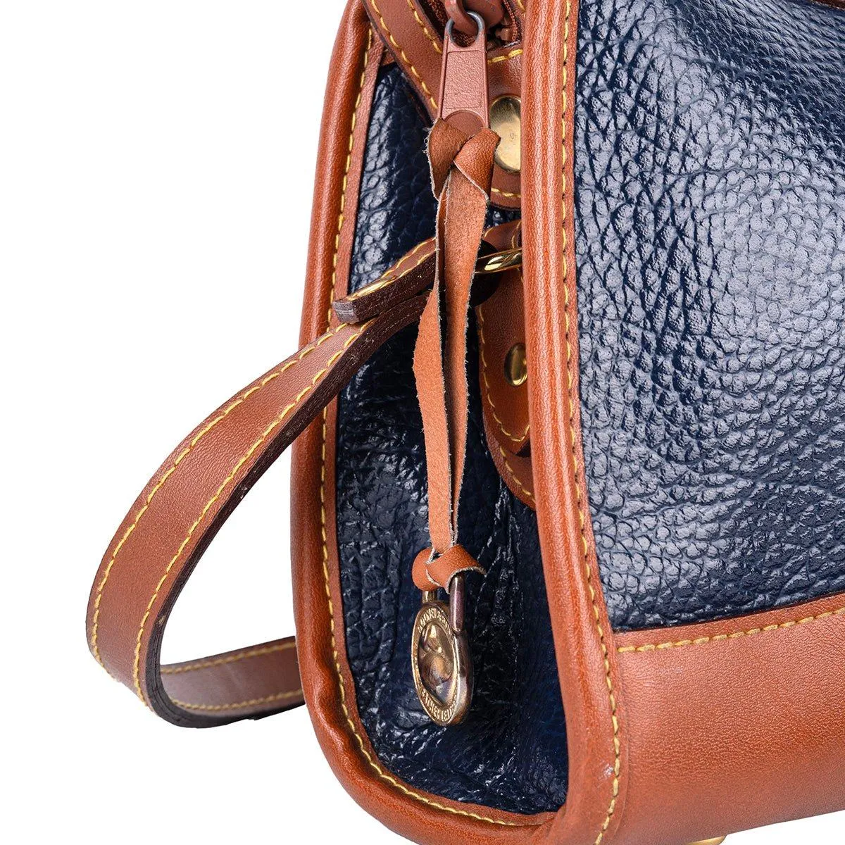 Dooney & Bourke Pebble Shoulder Bags Leather Blue Colour For Women