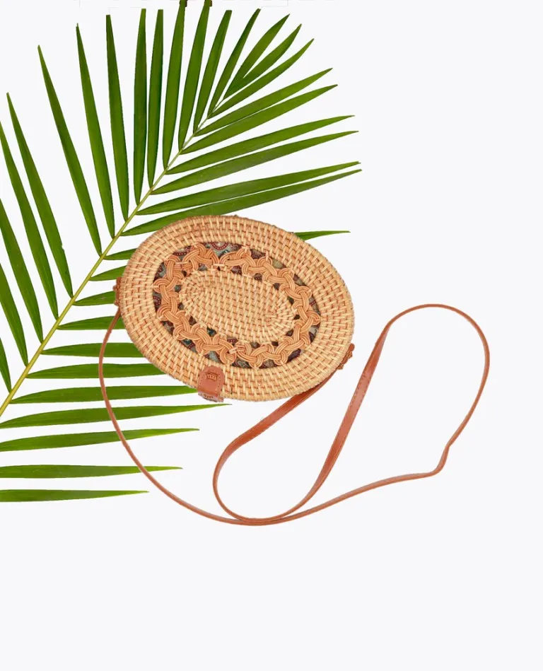 Eco Chic Oval Brown Bag