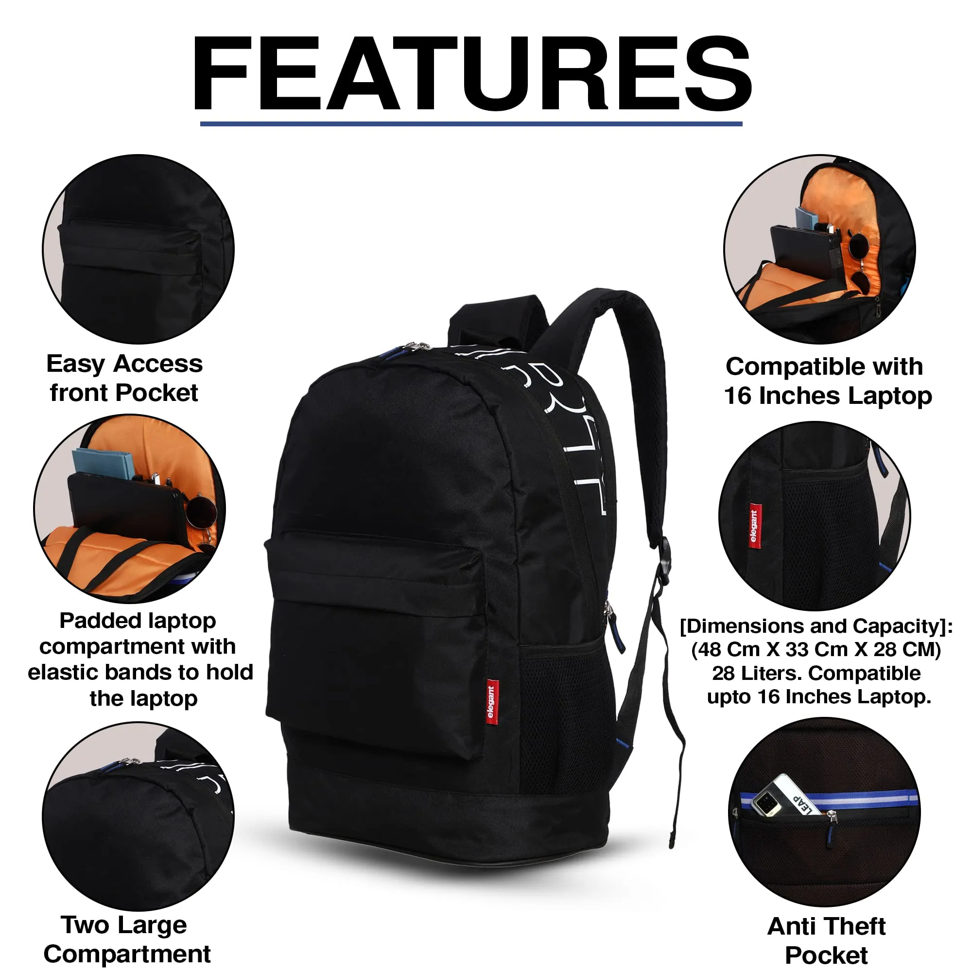 Elegant Sport Classic Laptop Backpack & Bags