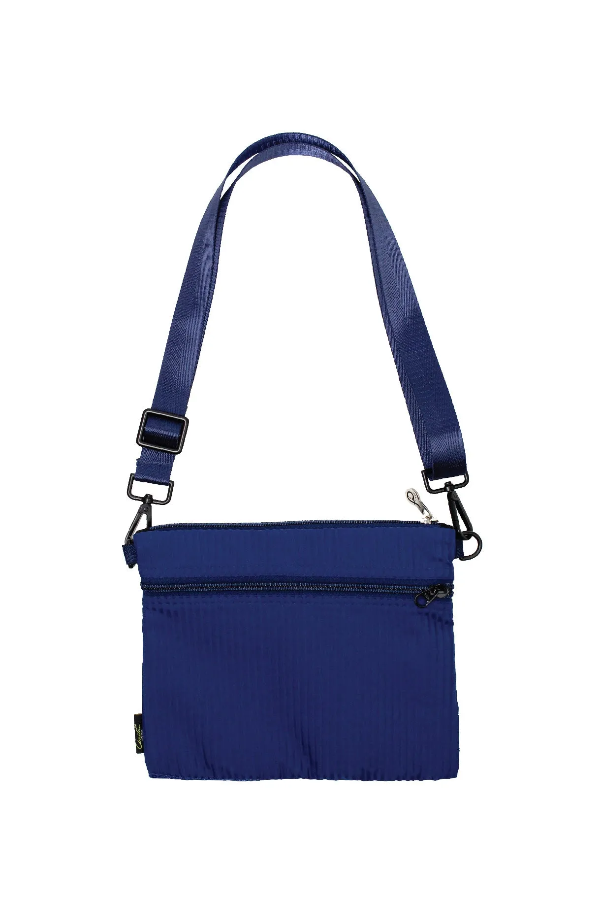 ELEPH ORIGAMI CROSSBODY PLEAT : Navy