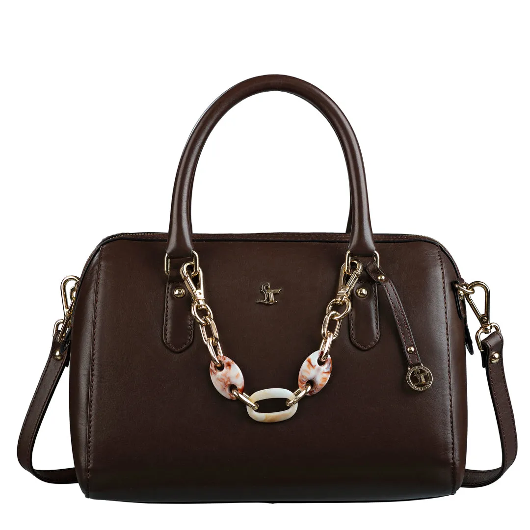 Enna Sling Purse for Women | Leather Handbag For Women | 100% Genuine Leather | Color: Lemon Green, Brown, Black, Blue