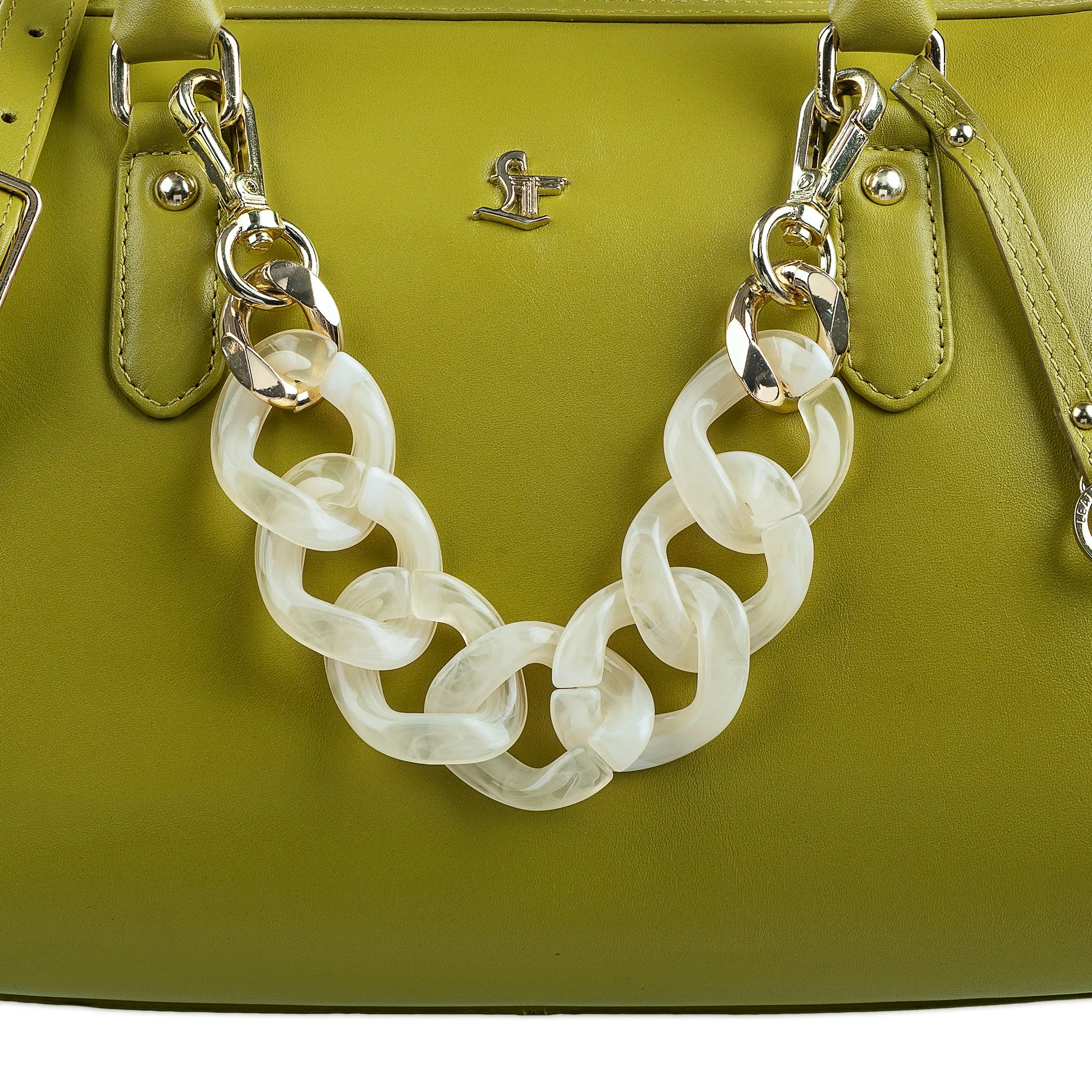 Enna Sling Purse for Women | Leather Handbag For Women | 100% Genuine Leather | Color: Lemon Green, Brown, Black, Blue